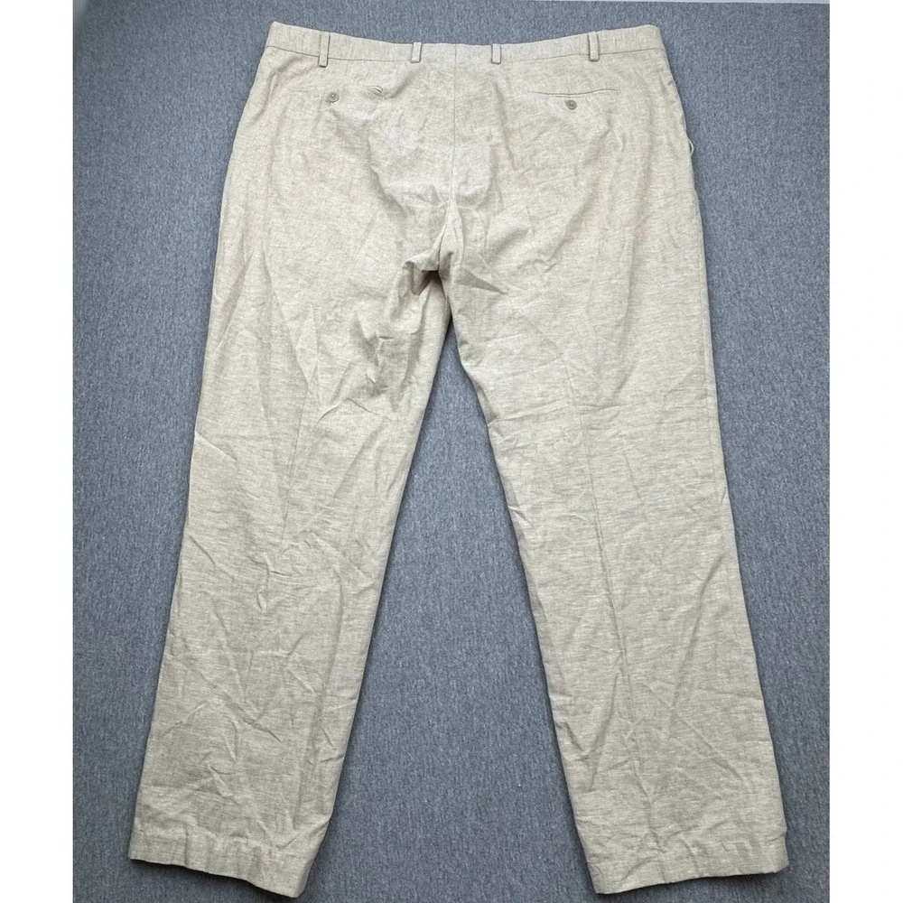 JOE Joseph Abboud Pants Linen Blend Beach Wedding Men's Sz 44x30 Beige